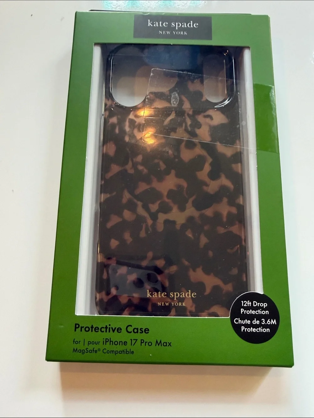 kate spade Brown Tortoiseshell iPhone 17 Pro Max Case